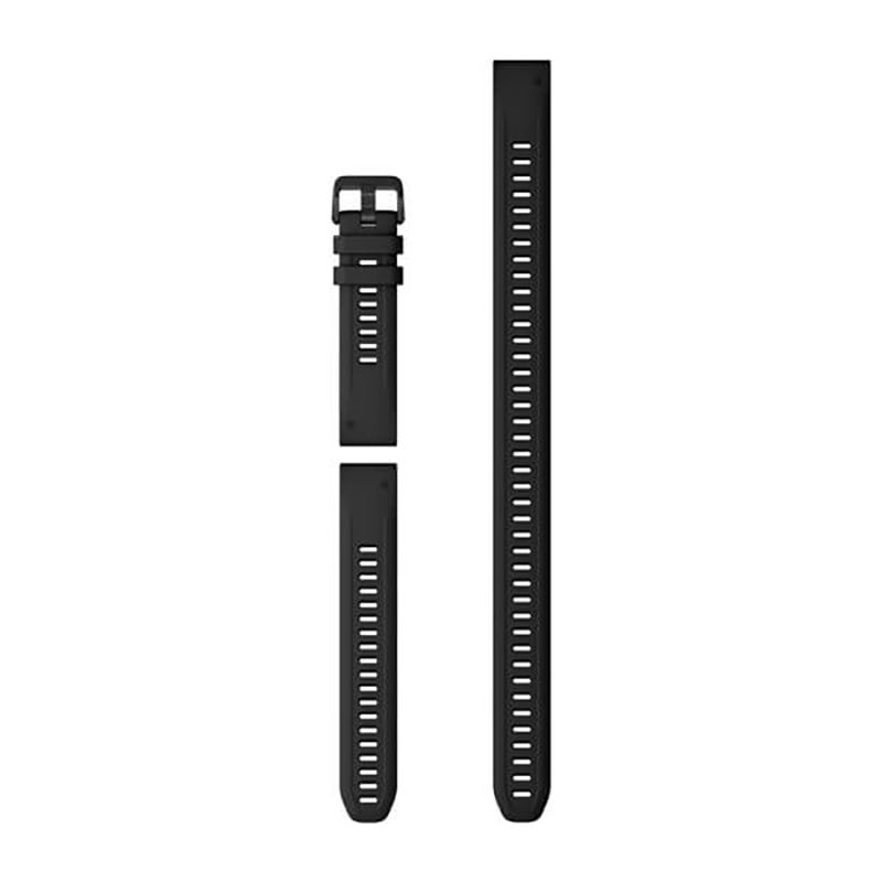 Garmin QuickFit 20 Strap Large (Silicone) K. ONE SIZE Musta Unisex
