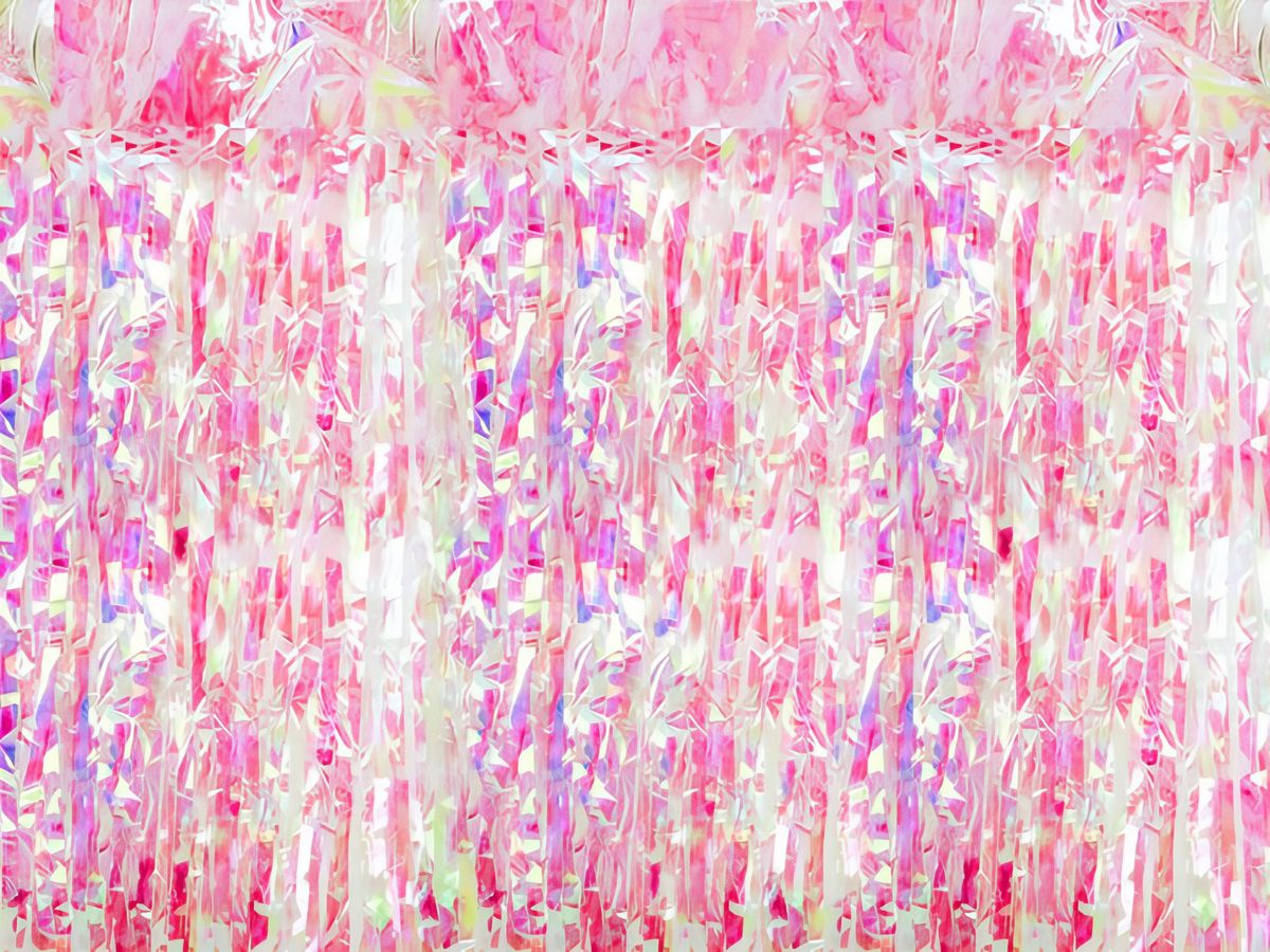 Taustaverho - vaaleanpunainen irisoiva, 100 x 200 cm