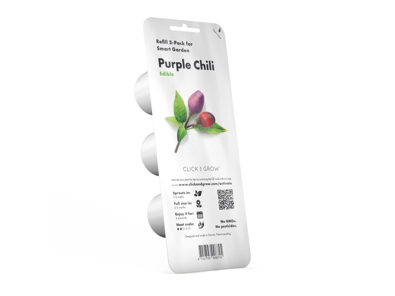 Click & Grow Smart Garden Refill 3-pack - Purppura Chili Pepper