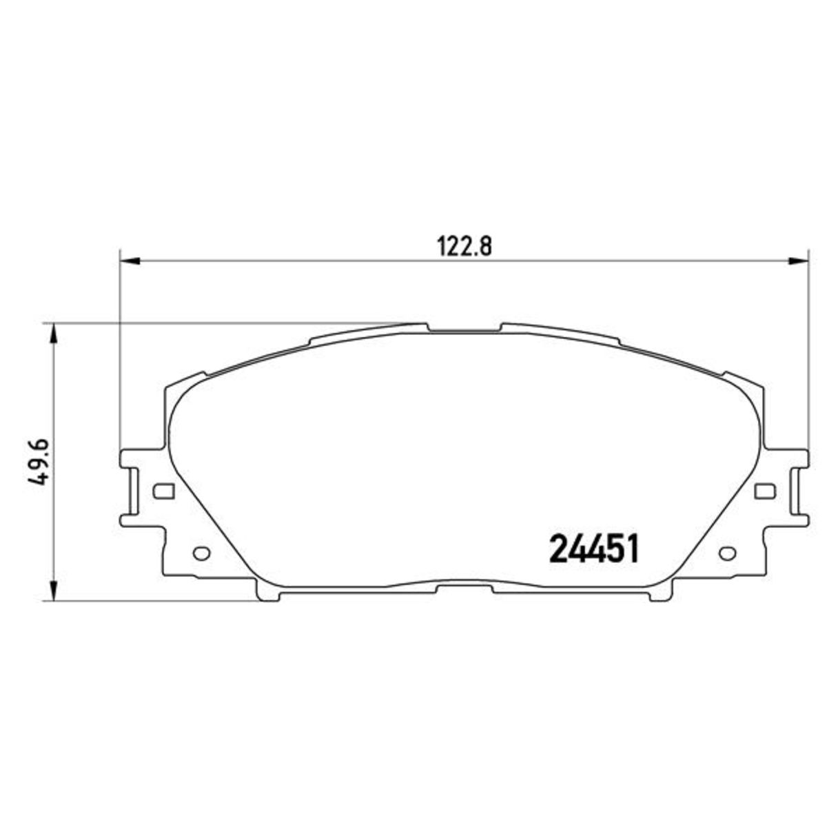 Jarrupalat, levyjarru BREMBO P 83 106