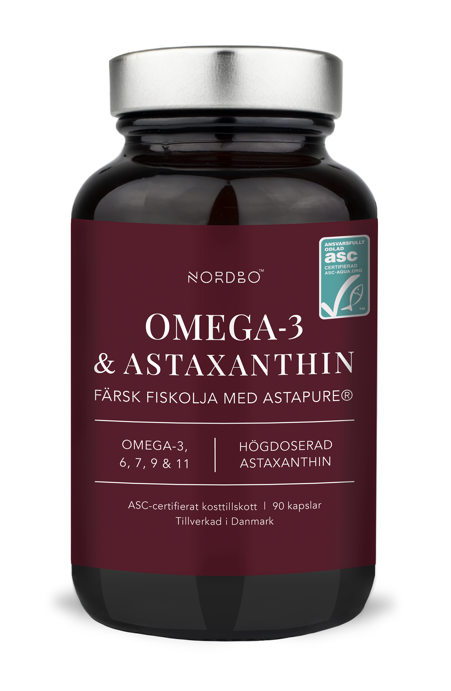 Nordbo Omega-3 & Astaxanthin 90 kaps