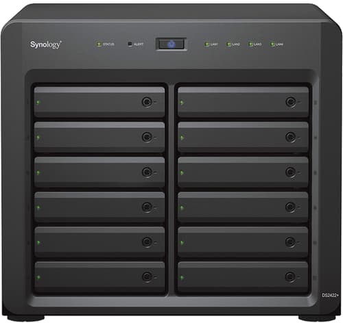 Synology Diskstation Ds2422+ Nas- Ja Tallennuspalvelimet Tower Ryzen Embedded V1500b 4 Gb Ddr4 0 Tb Diskstation Manager Musta