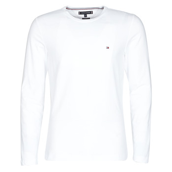 TOMMY HILFIGER Paita 'Long Sleeve Slim' laivastonsininen / punainen / valkoinen