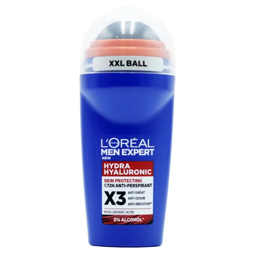 L'Oréal Men Expert Hydra Hyaluronic 72H Antiperspirantti Roll-On - 50 ml