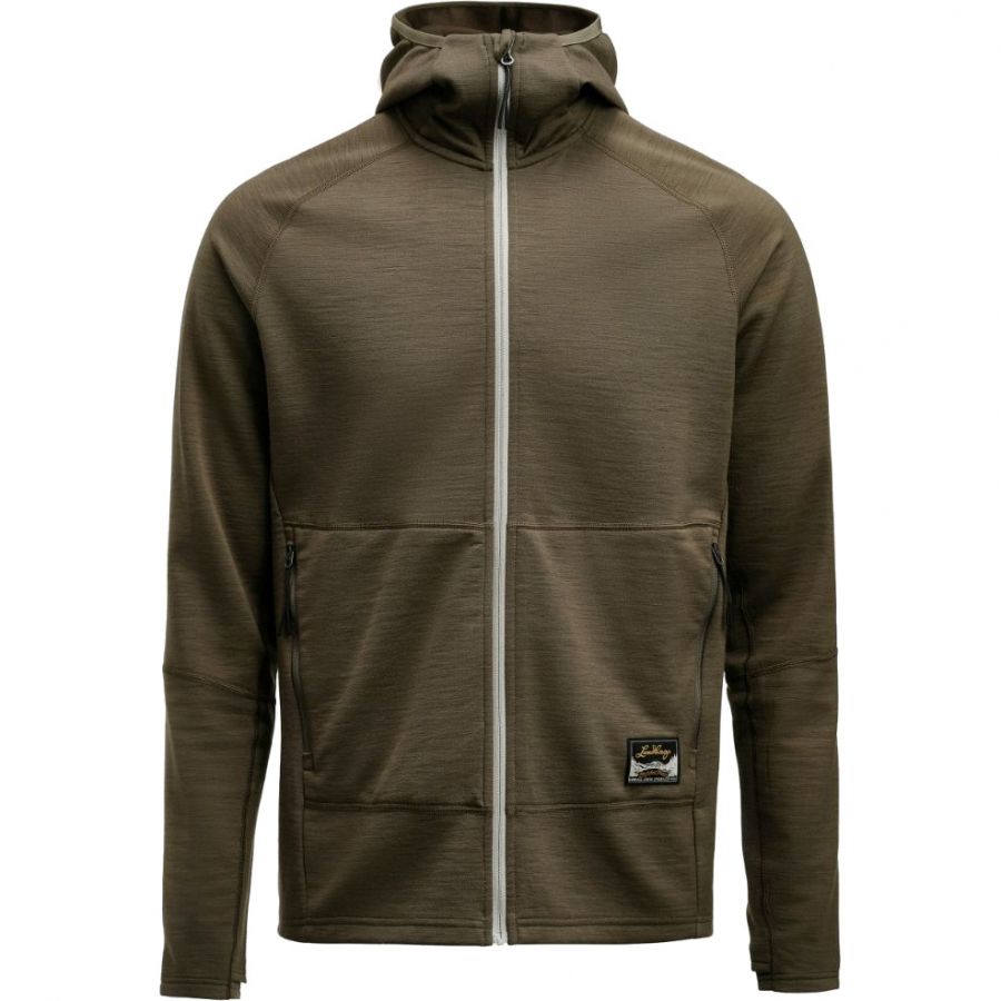 Lundhags Tived Merino Hoodie, välikerros, miehet, vihreä
