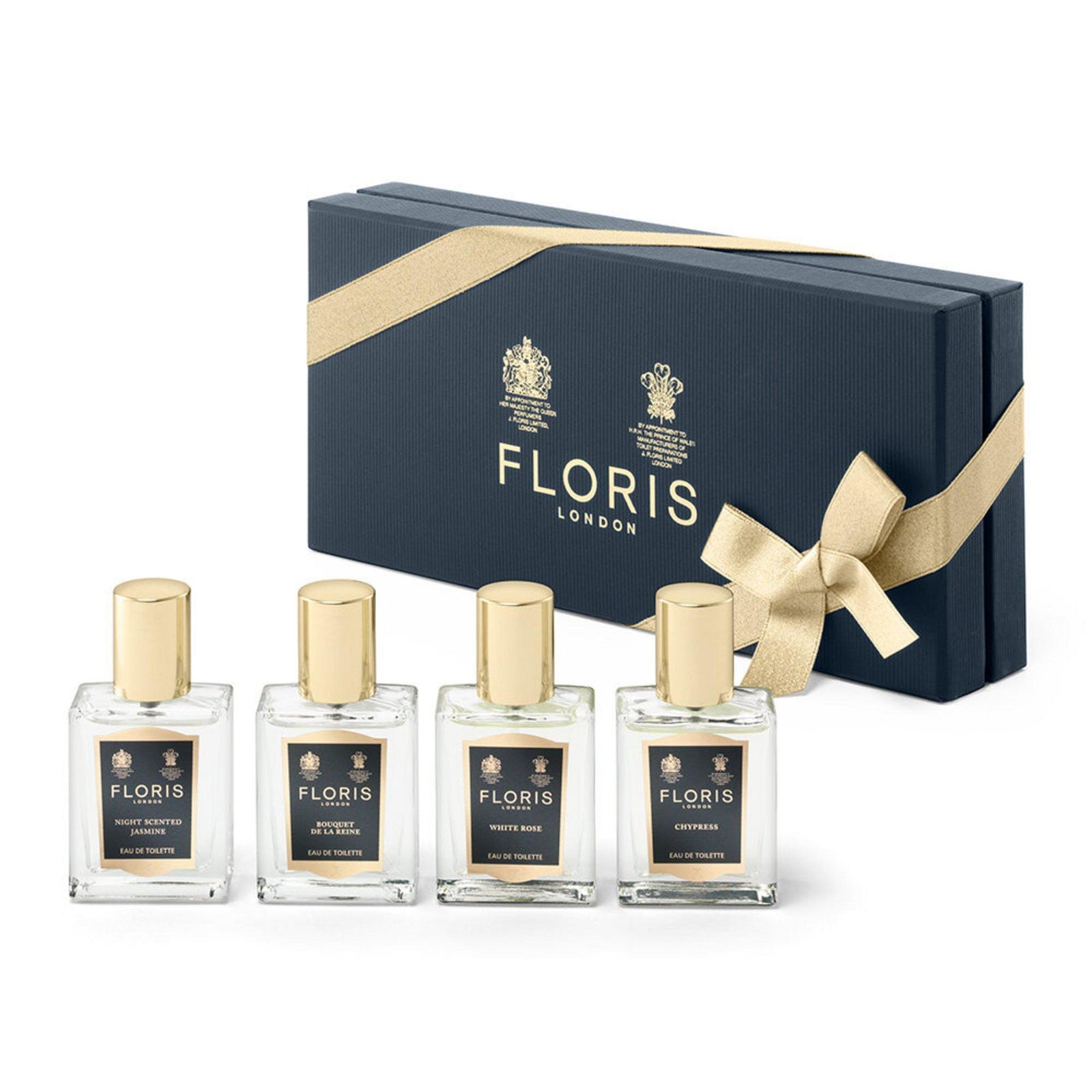 Setti Floris of London: Night Scented Jasmine Eau de Toilette 15 ml + Bouquet de la Reine Eau de Toilette 15 ml + White Rose Eau de Toilette 15 ml + C
