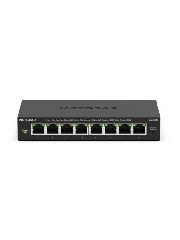 Netgear GS308E 8-Port Gigabit Ethernet Plus Switch