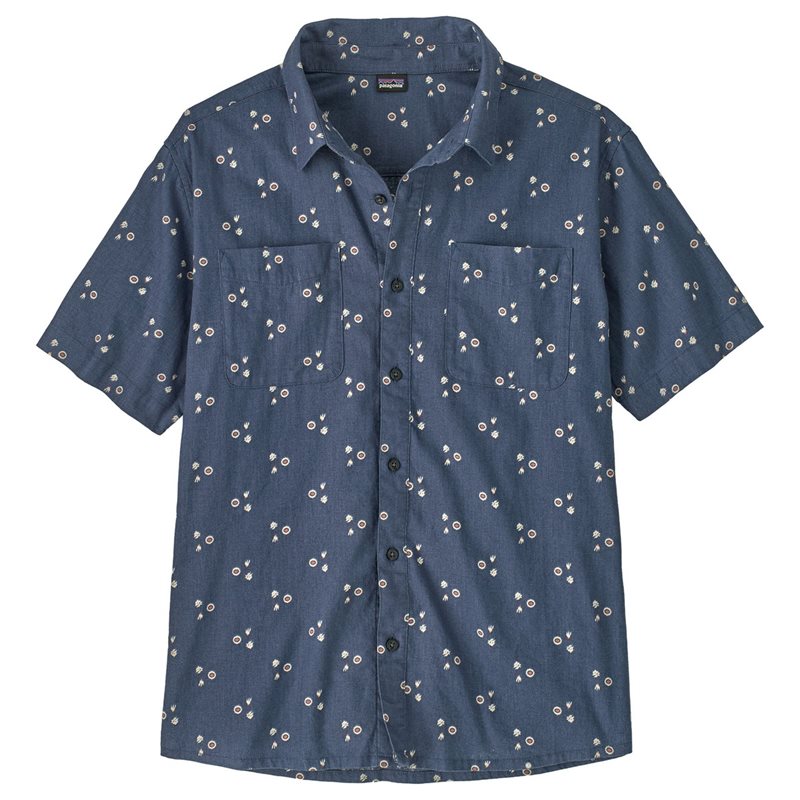Patagonia M's Back Step Shirt Bouquet: Dolomite Blue - M