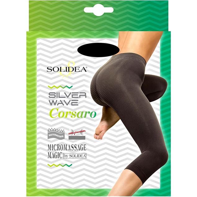 Solidea Silver Wave Corsaro -legginsit Bakteriostaattinen lanka, samppanjanvärinen XXL