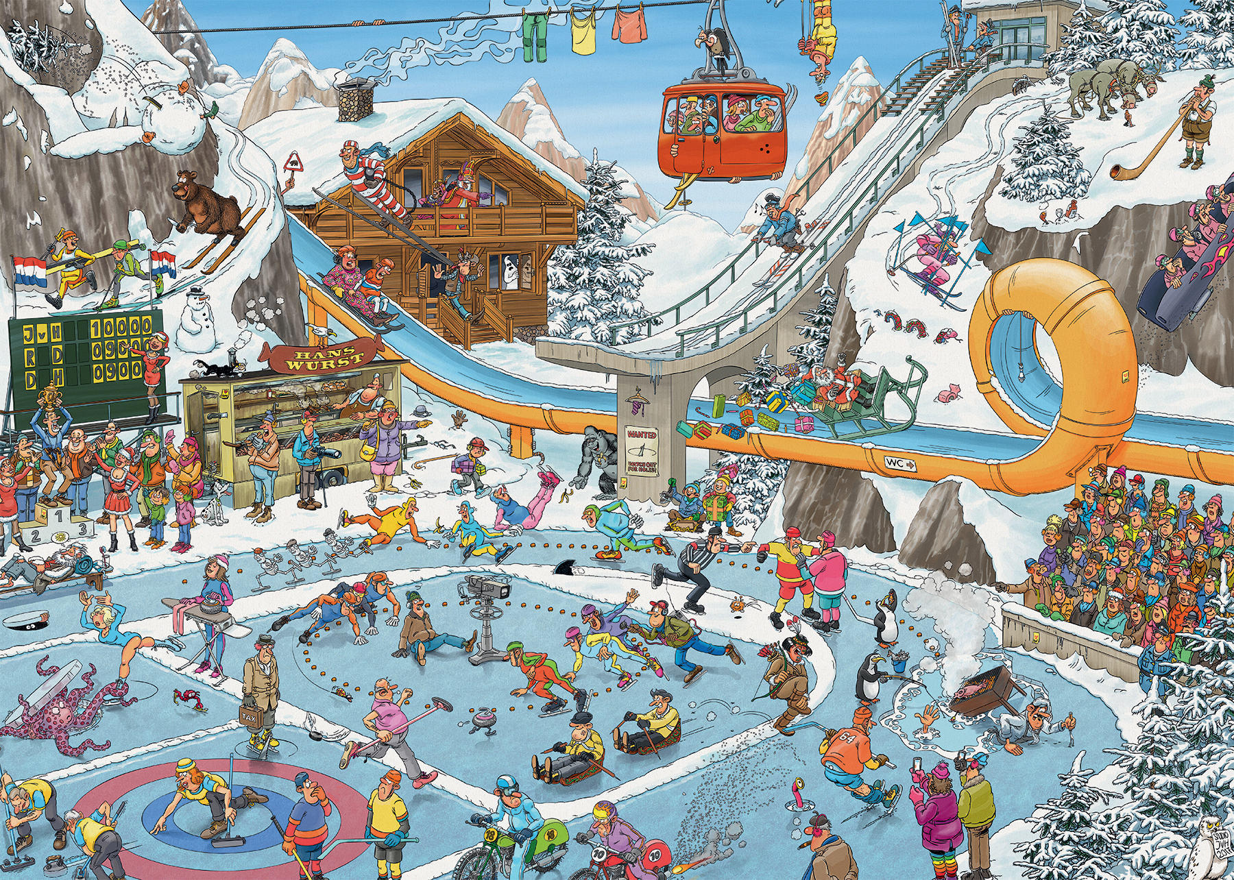 Jan van Haasteren Winter Games Palapeli 1000 palaa