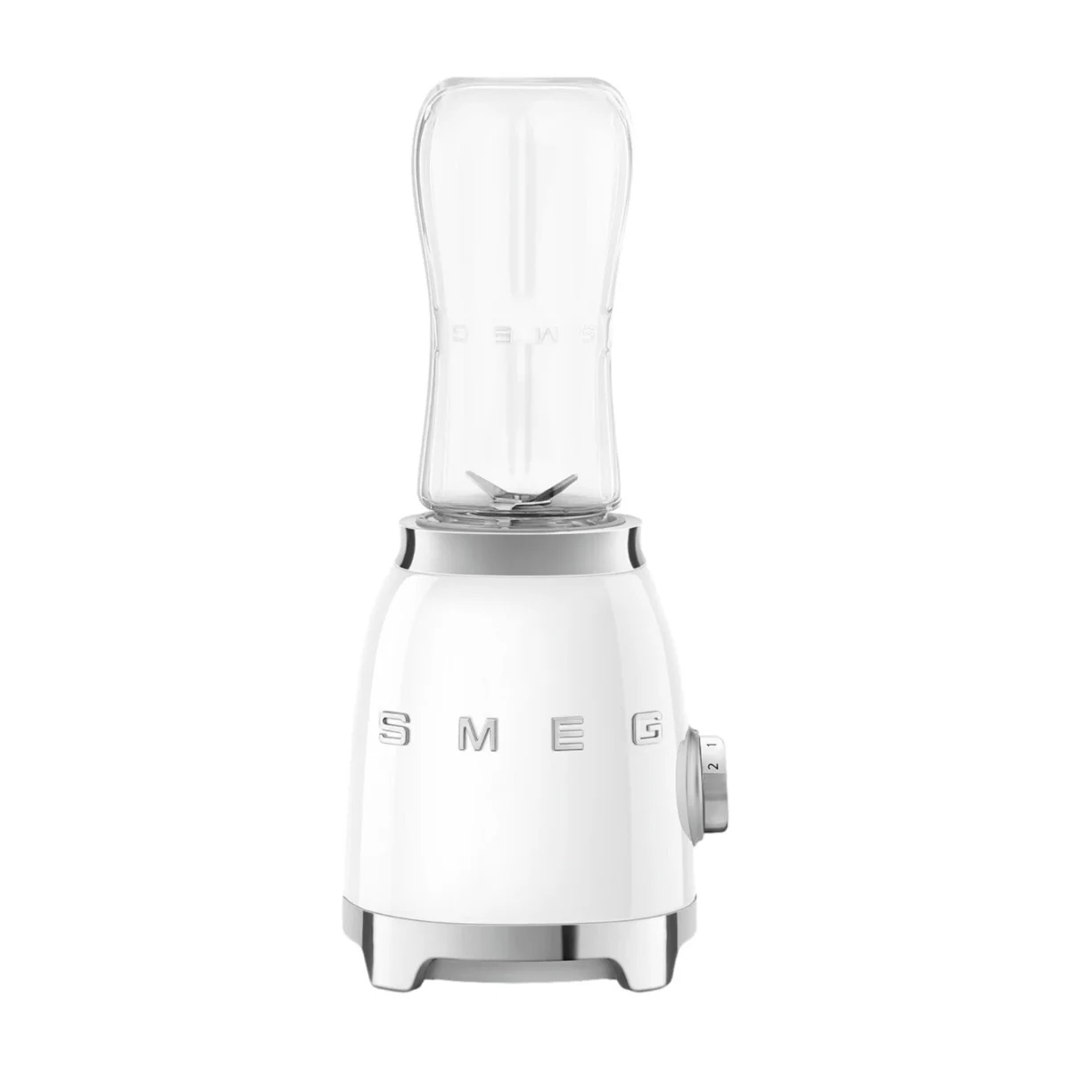 Smeg 50-luvun tyyli Tehosekoitin PBF01WHEU Valkoinen, Pöydällä pidettävä tehosekoitin, 0,6 L, 1 m, 300 W, Valkoinen