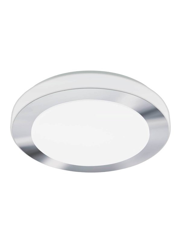 EGLO CARPI KATTO 2200LM Ø385 IP44 KROMI/VALKOINEN