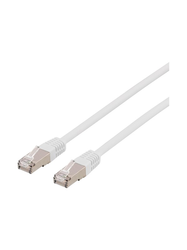 DELTACO U/FTP Cat6a patchkabel, LSZH, 5m, valkoinen