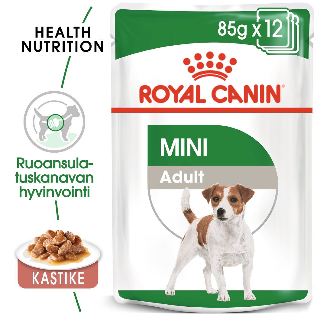 Royal Canin Mini Adult in Gravy, Koiran märkäruoka, 12 x 85 g