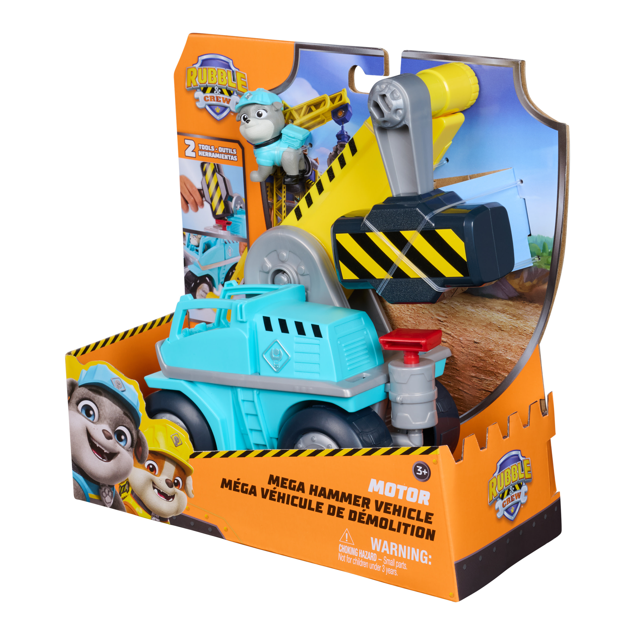Paw Patrol Rubble & Crew Big Build Tool Vehicle - Motor