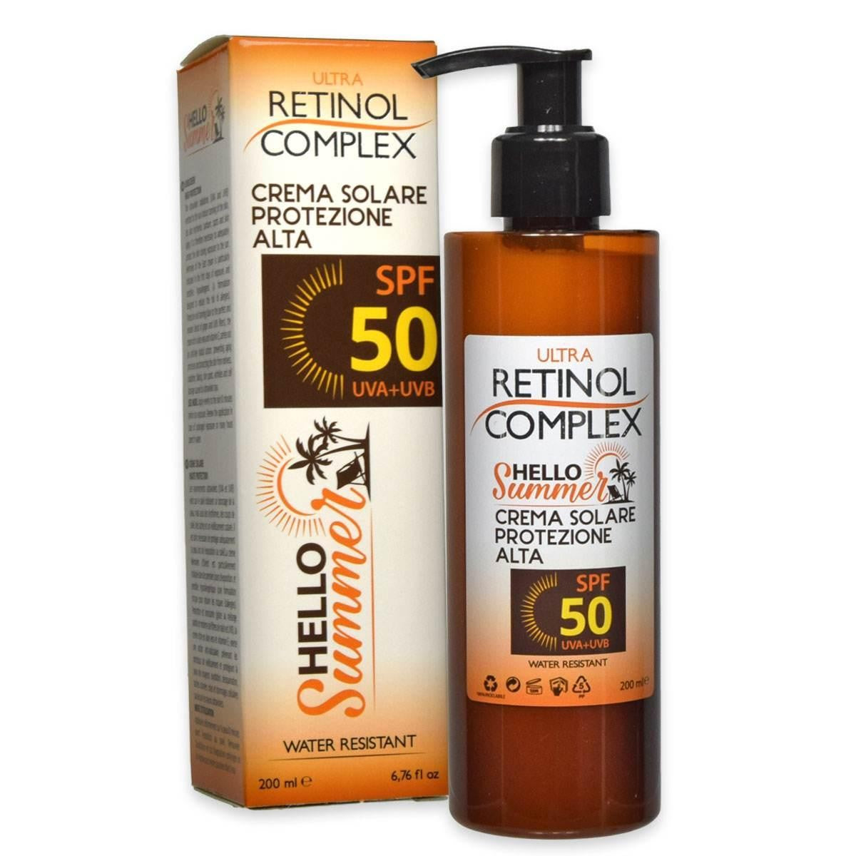 Retinol complex hello summer aurinkovoide spf 50 200 ml