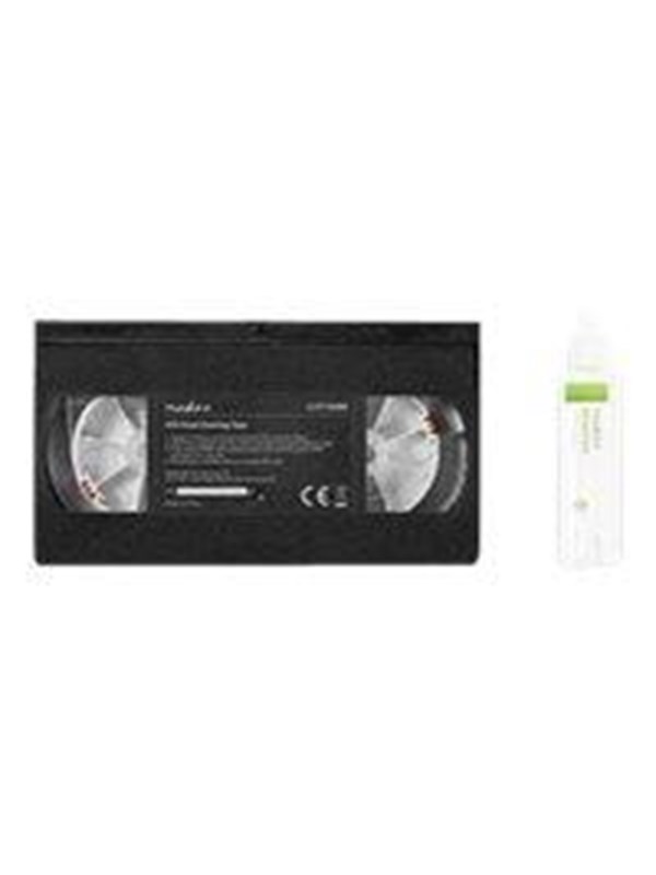 Nedis Kuvapään Puhdistuskasetti | 20 ml | VHS kasetin päät | Musta