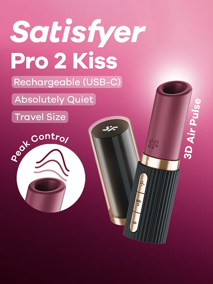 Satisfyer Pro 2 Kiss Air Pulse Vibrator Paineilmavibraattori