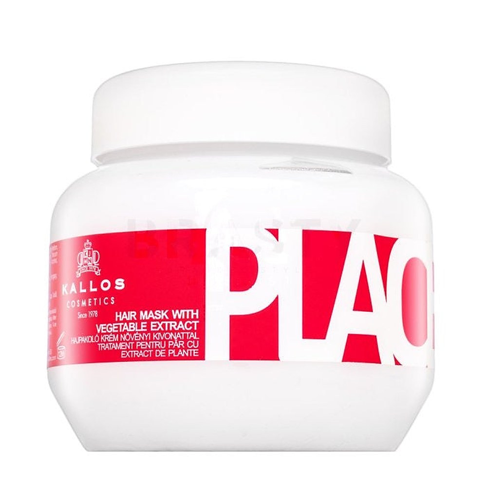 Kallos Revitalizing Mask kuiville ja vaurioituneille hiuksille istukkauutteilla (Placenta Hair Mask) - Tilavuus: 275 ml