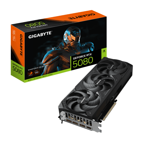 Gigabyte GeForce RTX 5080 WINDFORCE SFF 16 Gt OC -näytönohjain