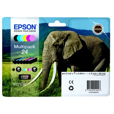 Epson Elephant Multipack 6-colours 24 Claria Photo Hd Ink
