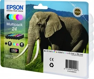 Epson Elephant Multipack 6-colours 24 Claria Photo Hd Ink