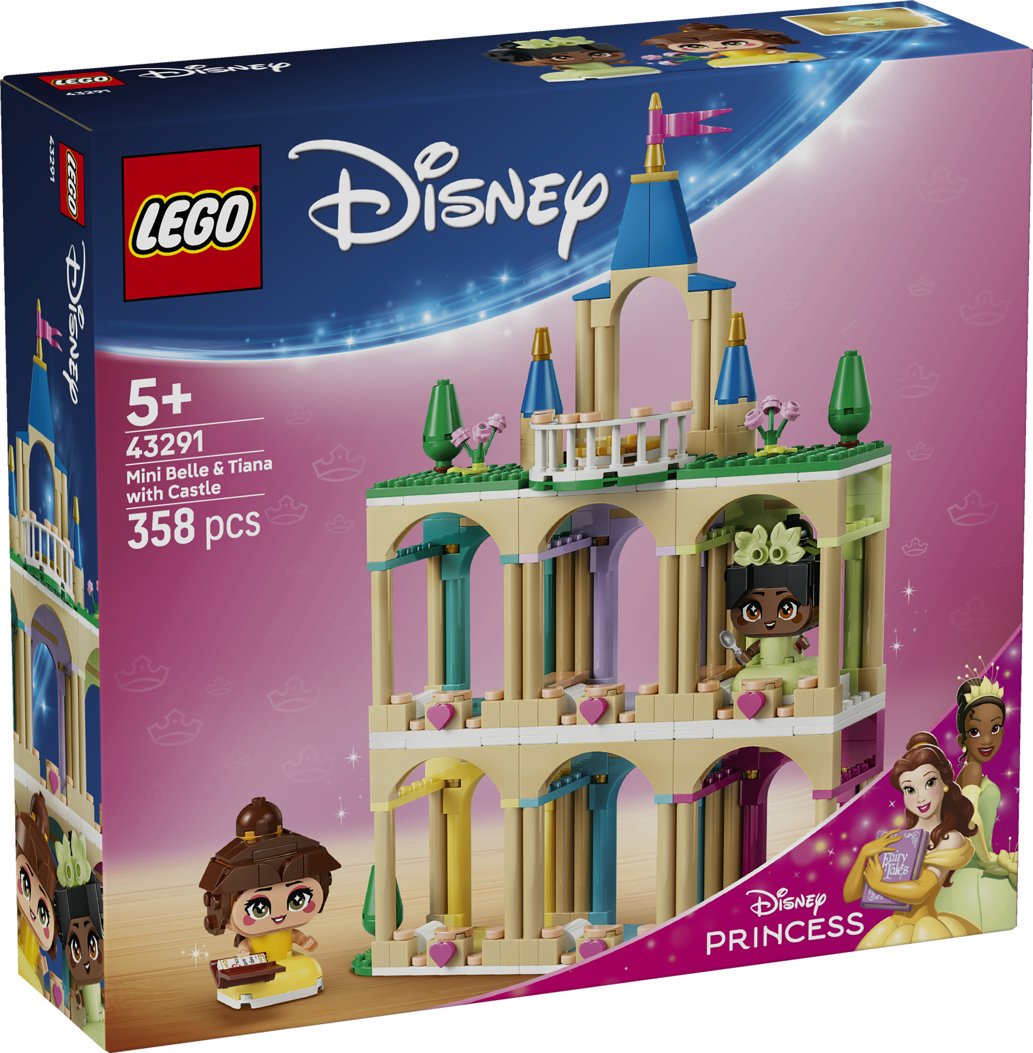 LEGO Disney 43291 Bellen ja Tianan linna minikoossa
