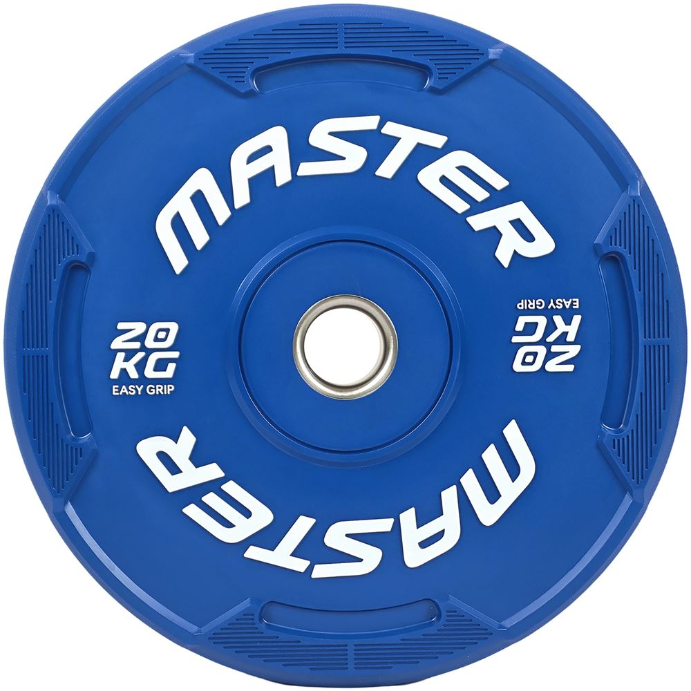 Master Fitness Easy Grip Color, Viktskivor Bumper - 20 kg