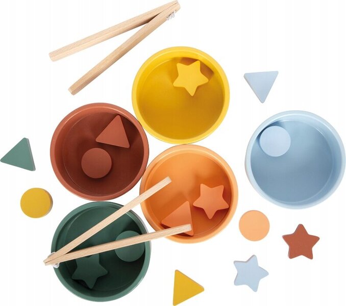 Small Foot - Wooden Montessori Sorting Game with Pliers