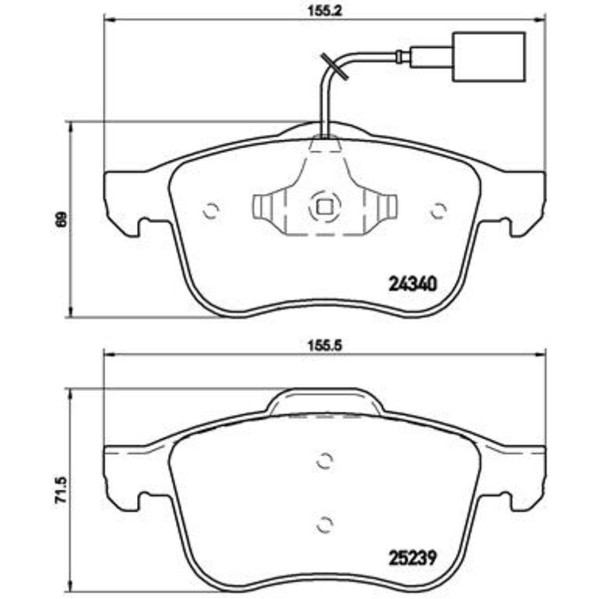 Jarrupalat, levyjarru BREMBO P 23 132