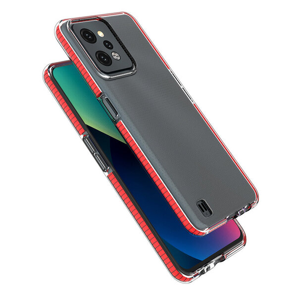 Hurtel Spring Case for Realme C31 Silicone Case with a Frame Light Pink