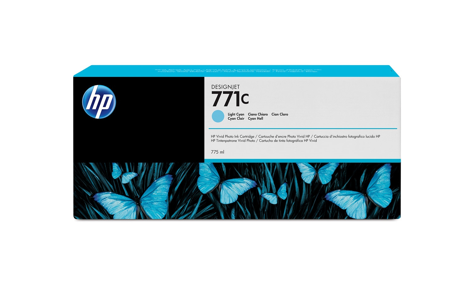 HP 771C-mustekasetti, 775 ml, vaaleansyaani