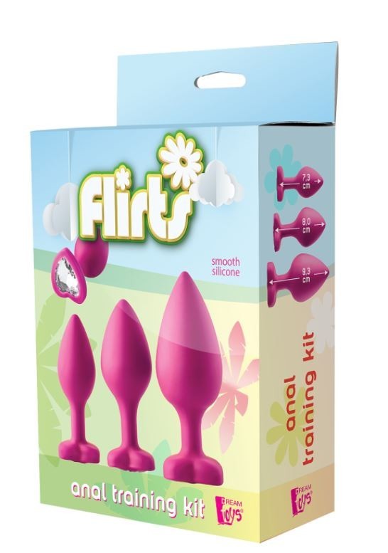 Flirts Anal Training Kit Gem Stone Pink Anaali helmet