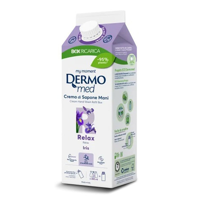 Dermomed Kermasaippua Iris Box Täyttöpakkaus 900 ml