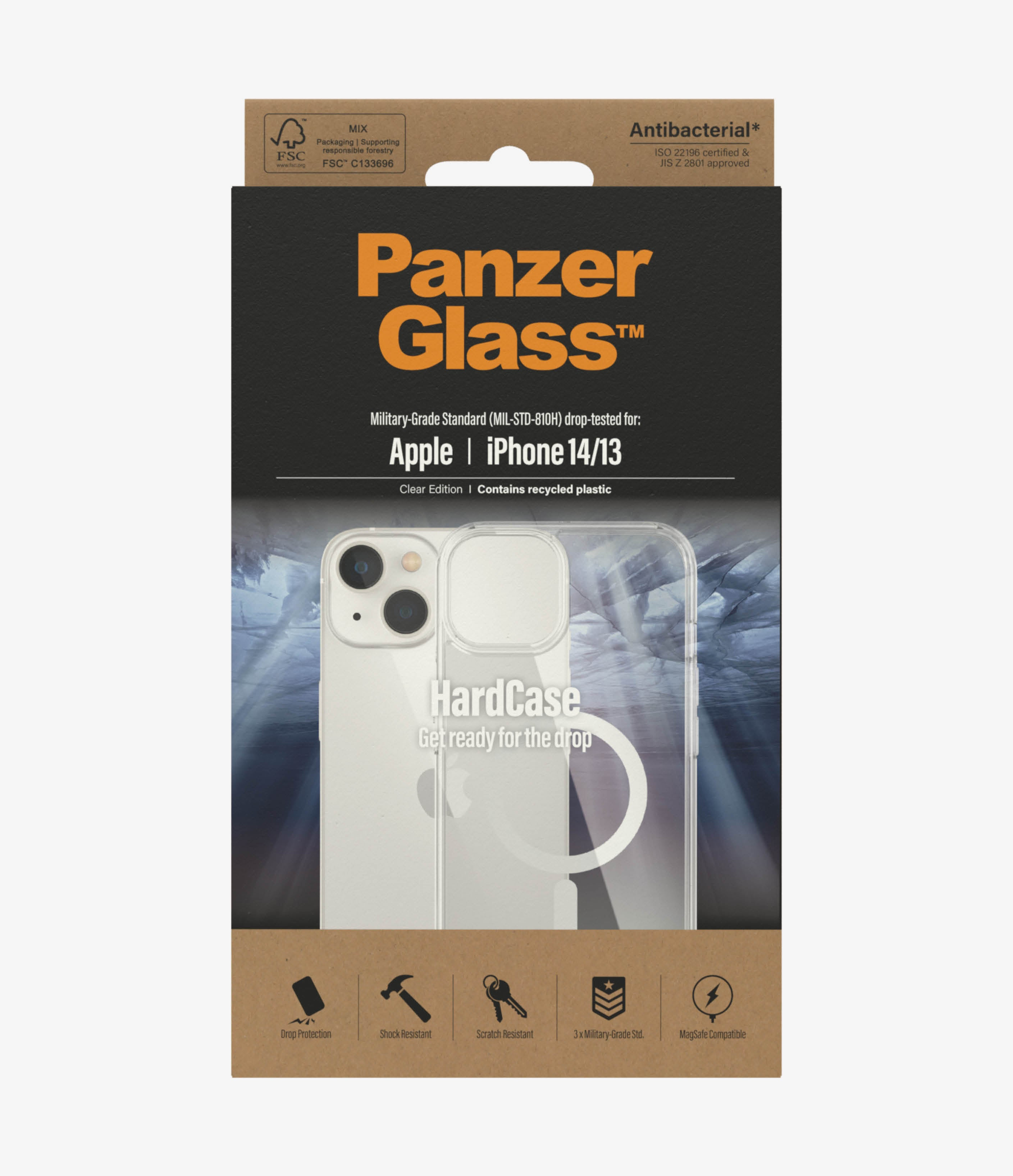 Panzerglass Hardcase Magsafe Iphone 13, Iphone 14 Läpinäkyvä