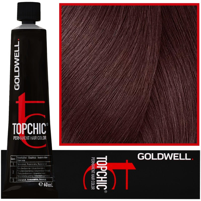 Hiusväri Goldwell Topchic 60ml 5-RB Keskiruskea Punainen