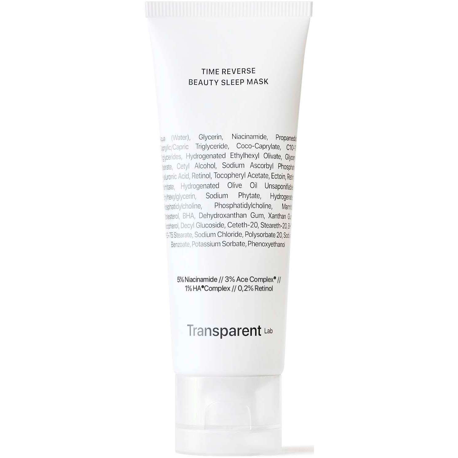 Niche Beauty Lab Transparent Lab Time Reverse Beauty Sleep Mask - 75 ml
