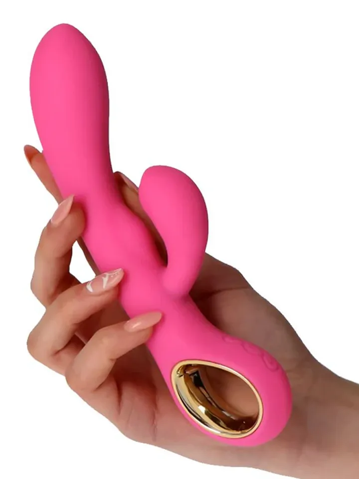 Vibrator Rabbit Handy G-Double Touch Grip Pink Jänisvibraattori