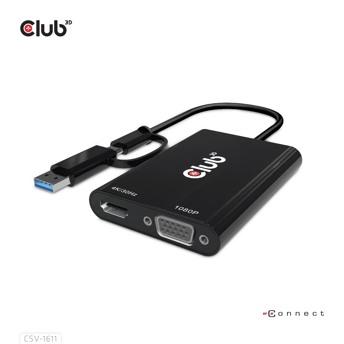 CLUB3D CSV-1611, 3840 x 2160 pikseliä