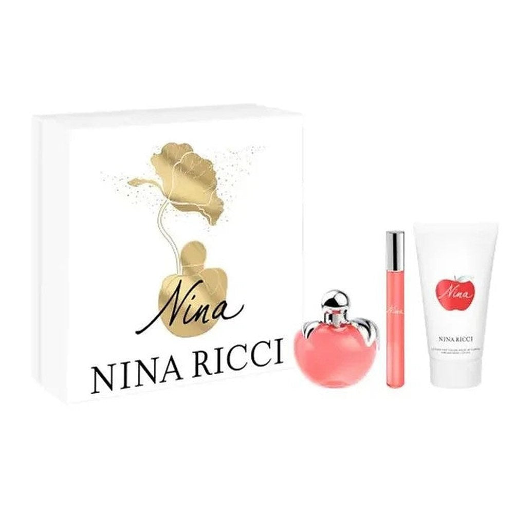Nina Ricci Nina Eau de Toilette Spray 50ml 3 kappaleen setti