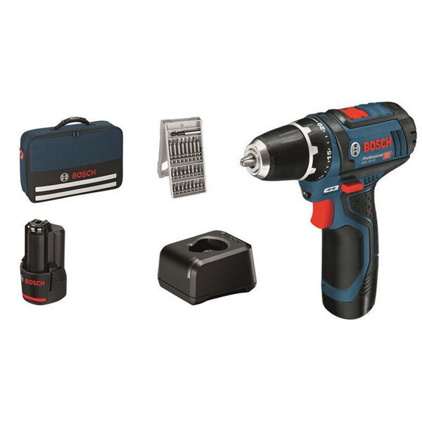 Bosch SKRUEMASKINE GSR12V-15 2X2AH 25XTB BAG