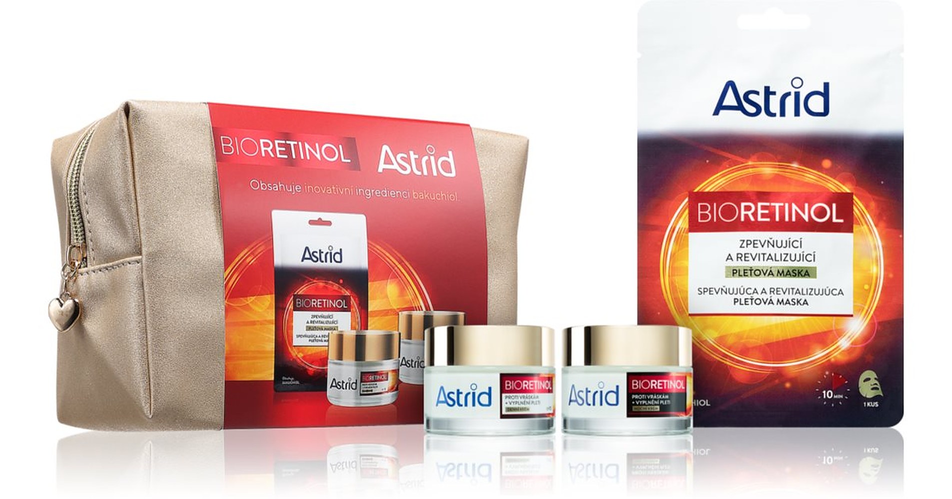 Astrid Bioretinol lahjapakkaus ihon kiinteyttämiseen 3 kpl