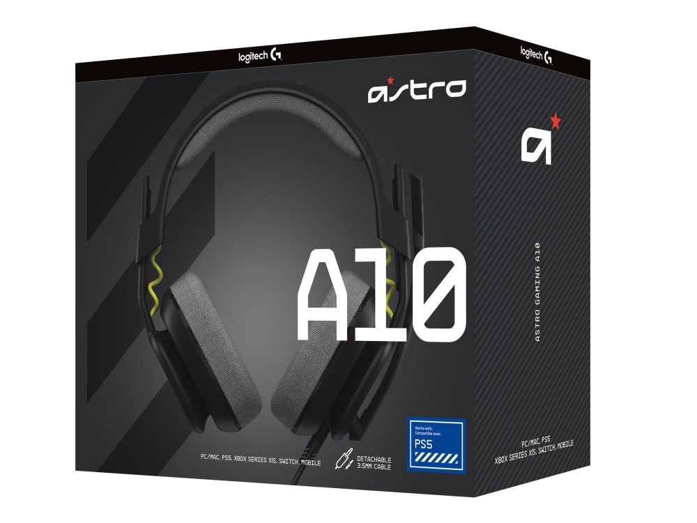 Astro A10 -pelikuulokemikrofoni, musta