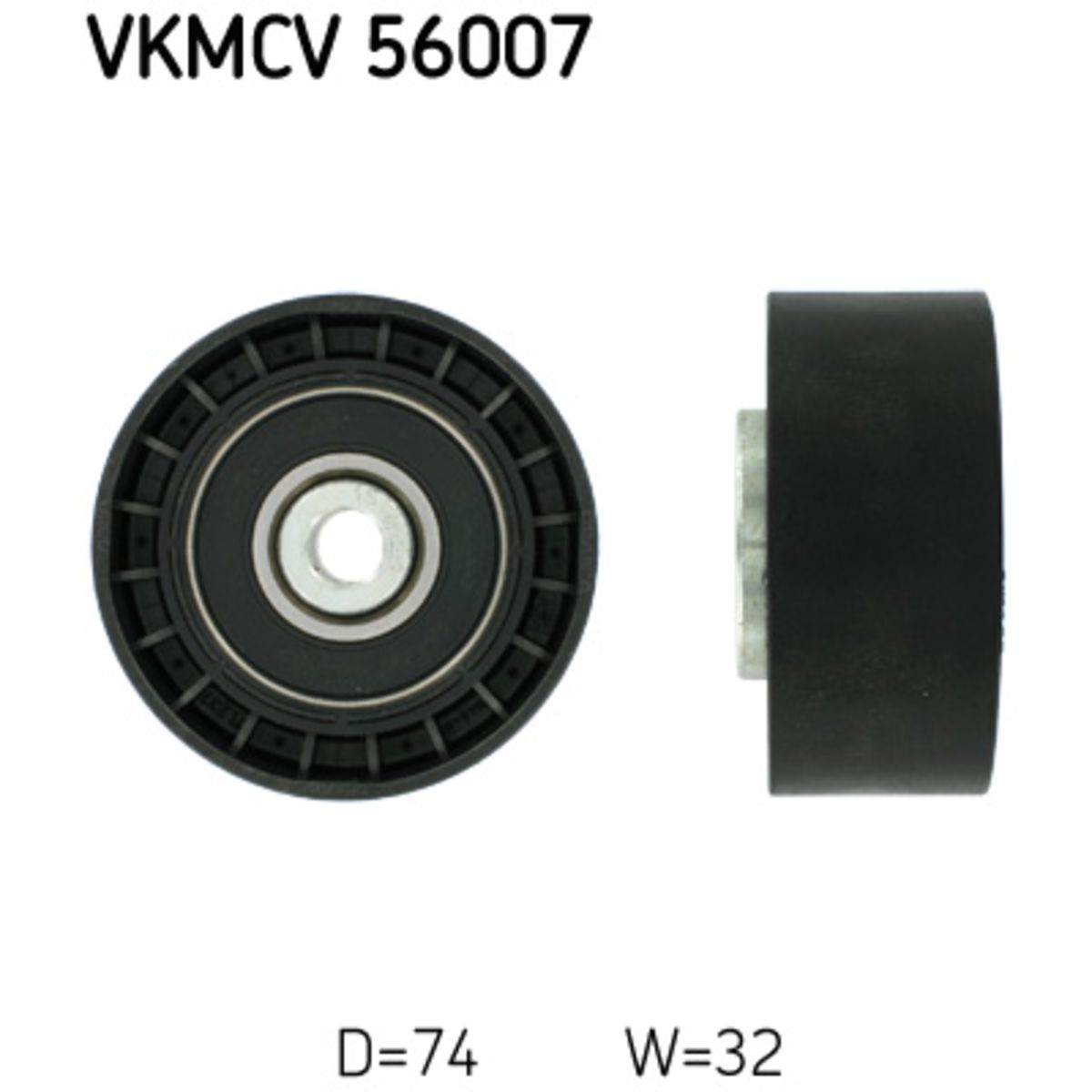 Ohjainrulla, moniurahihna SKF VKMCV 56007