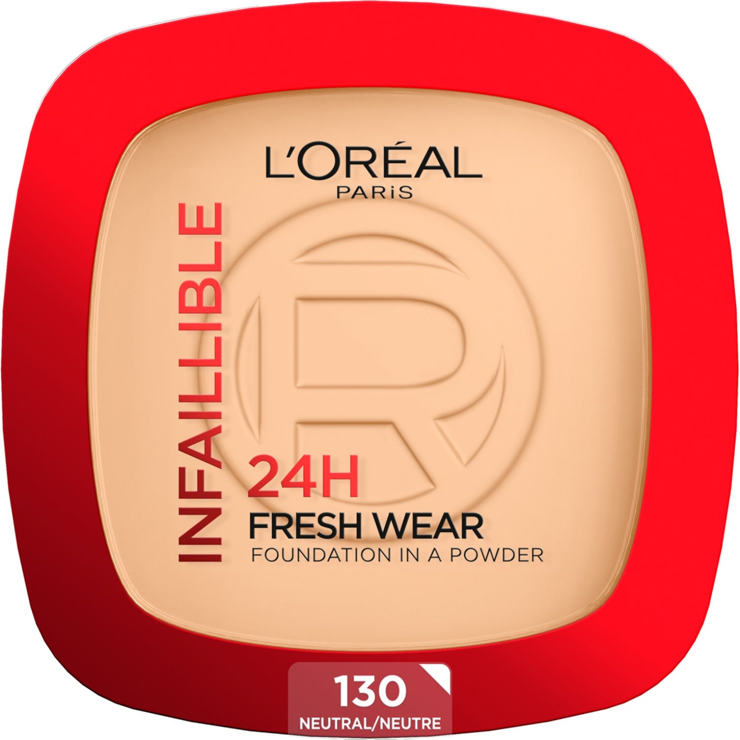 L'Oréal Paris Infaillible 24H Fresh Wear Foundation in a Powder 130 Neutral Undertone - 9 g