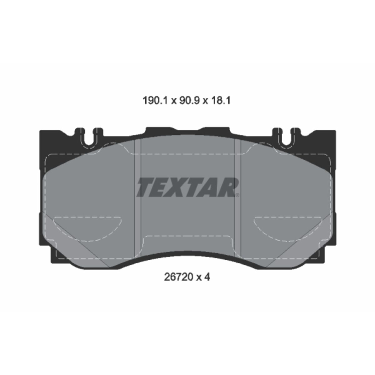 Jarrupalat, levyjarru TEXTAR 2672001