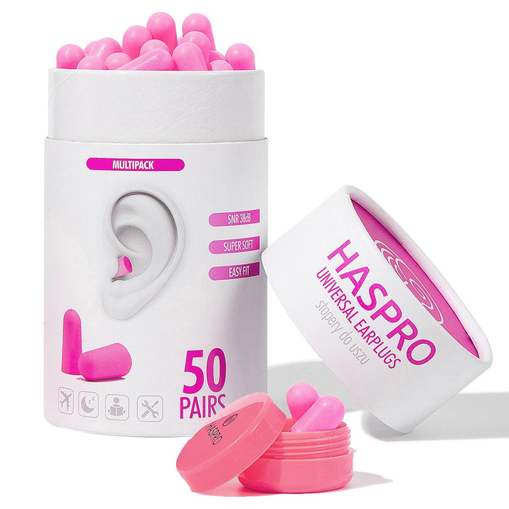 Haspro UNIVERSAL korvatulpat pinkki 50 paria