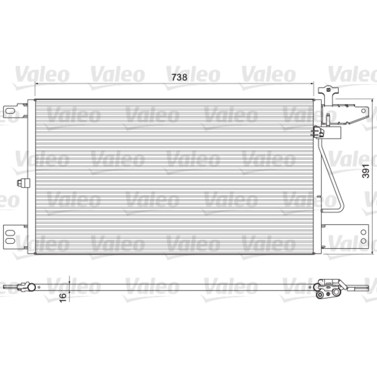 Lauhdutin, ilmastointilaite VALEO 815065