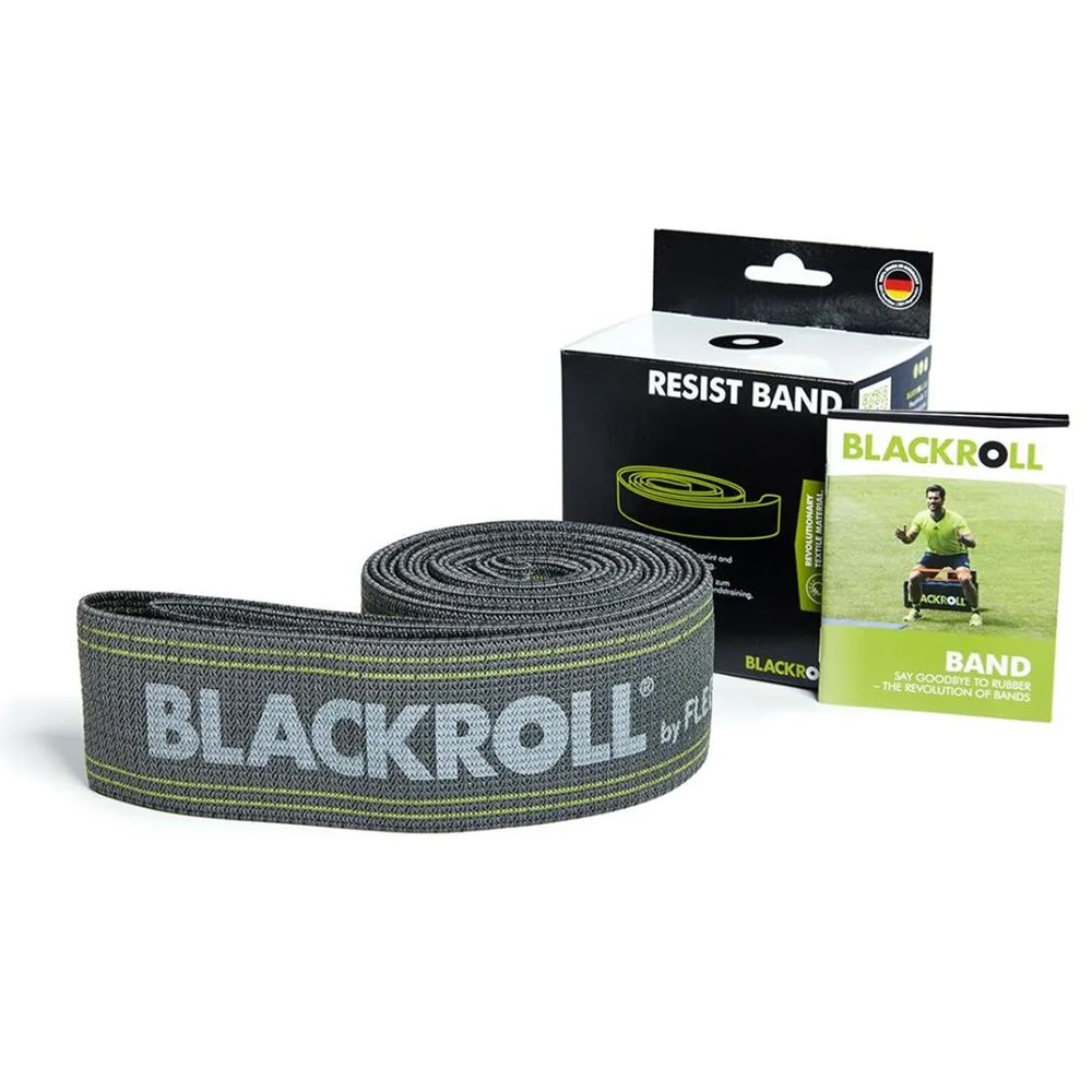 Blackroll Resist Band - Tummanharmaa, koko S, tehokas voimaharjoittelu ja liikkuvuus harjoituksiin.