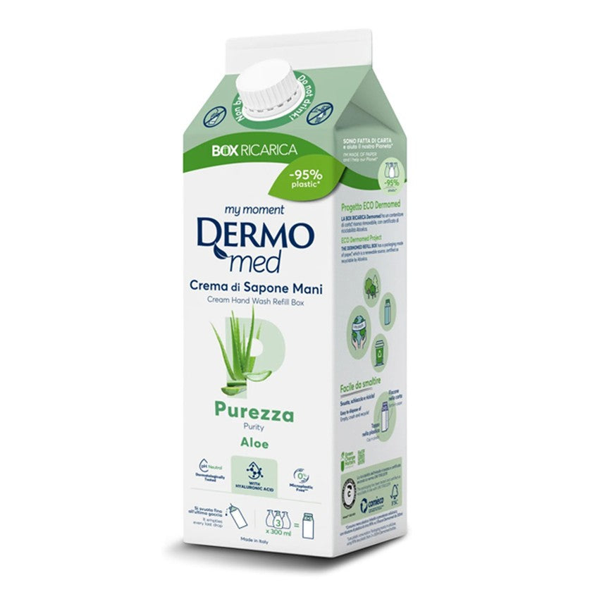 Dermomed Aloe Cream -saippuan täyttöpakkaus 900 ml